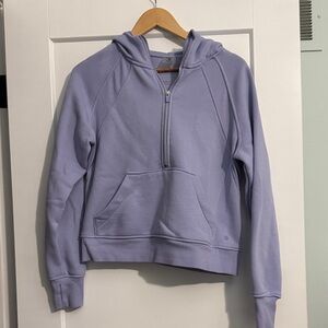 Danskin Women's Light Purple Short Hoodie Sweatershirt